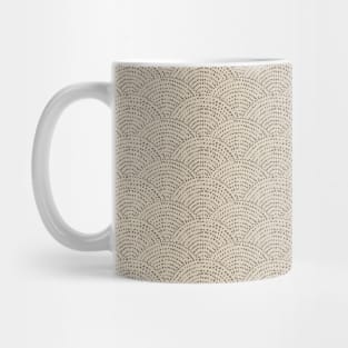 Ink dot scales - Brown & beige Mug